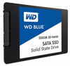 Picture of Western Digital 500GB WD Blue 3D NAND Internal PC SSD - SATA III 6 Gb/s, 2.5"/7mm, Up to 560 MB/s - WDS500G2B0A