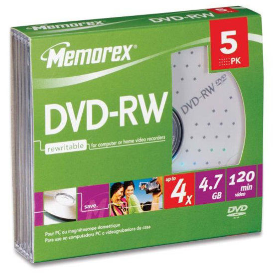 Picture of Memorex 4x DVD-RW Media (5 Pack)
