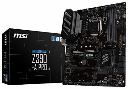 Picture of MSI Z390-A PRO LGA1151 (Intel 8th and 9th Gen) M.2 USB 3.1 Gen 2 DDR4 HDMI DP CFX Dual Gigabit LAN ATX Z390 Gaming Motherboard