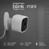 Picture of Blink Mini - Compact indoor plug-in smart security camera, 1080 HD video, night vision, motion detection, two-way audio, Works with Alexa - 1 camera