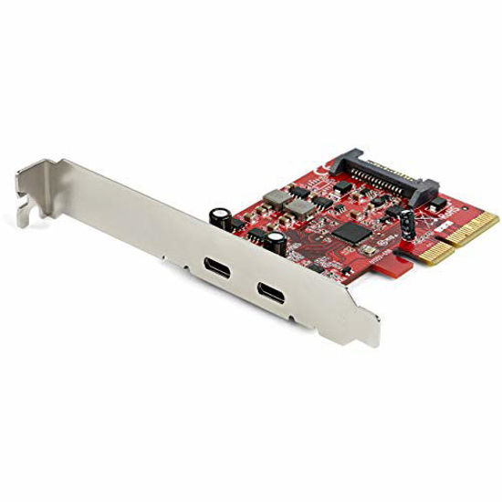 Picture of StarTech.com PCIe USB 3.1 Card - 2X USB C 3.1 Gen 2 10Gbps - PCIe Gen 3 x4 - ASM3142 Chipset - USB Type C PCI Express Card (PEXUSB312C3)