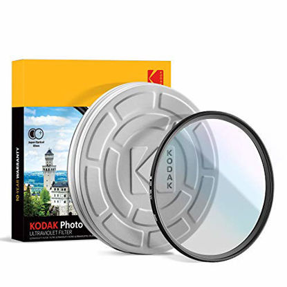 Picture of KODAK 37mm UV Filter Protective Ultraviolet Filter Absorbs Atmospheric Haze, Improves Sharpness & Shields Lens from Environmental Damage, Super Slim, Multi-Coated Nano Polished Glass & Mini Guide