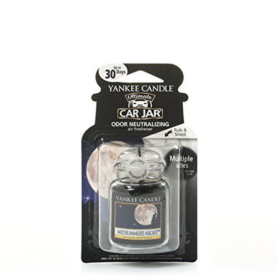 Picture of Yankee Candle Gel Car Jar Ultimate Hanging Odor Neutralizing Air Freshener MidSummer's Night