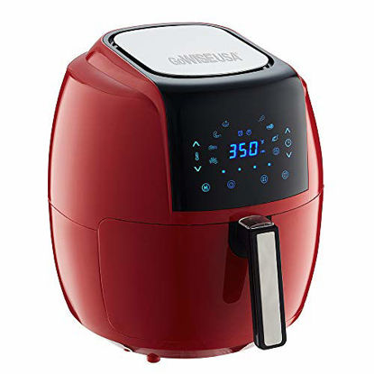 Picture of GoWISE USA 5.8-Quart Programmable 8-in-1 Air Fryer XL + Recipe Book (Chili Red)