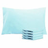 Picture of NTBAY Queen Pillowcases Set of 4, 100% Brushed Microfiber, Soft and Cozy, Wrinkle, Fade, Stain Resistant with Envelope Closure, 20"x 30", Aqua