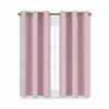 Picture of NICETOWN Blackout Curtain Panels for Girls Room, Nursery Essential Thermal Insulated Solid Grommet Top Blackout Drapes (Baby Pink=Lavender Pink, 1 Pair, 29 x 45 Inch)