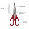 Picture of KitchenAid All Purpose Shears with Protective Sheath, 8.72-Inch, Red