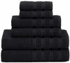 Picture of American Soft Linen 6-Piece 100% Turkish Genuine Cotton Premium & Luxury Towel Set for Bathroom & Kitchen, 2 Bath Towels, 2 Hand Towels & 2 Washcloths [Worth $72.95] - Coal Black