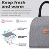 Picture of BALORAY Lunch Bag Tote Bag Lunch Bag for Women MenLight-weight Lunch Box Insulated Lunch Container (G-197S Grey)