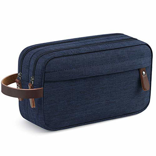 Black Washbag / Dopp Kit, Men's Canvas Toiletry Bag