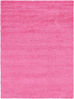 Picture of Unique Loom Solo Solid Shag Collection Modern Plush Taffy Pink Area Rug (8' 0 x 11' 0)