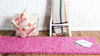 Picture of Unique Loom Solo Solid Shag Collection Modern Plush Taffy Pink Runner Rug (2' 6 x 16' 5)