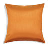 Picture of Aiking Home Solid Faux Silk Decorative Pillow Cover, Zipper Closure, 18 by 18 Inches, Orange