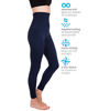 Picture of Homma Activewear Thick High Waist Tummy Compression Slimming Body Leggings Pant (Medium, Navy)