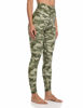 Picture of Colorfulkoala Women's High Waisted Pattern Leggings Full-Length Yoga Pants (S, Green & Beige Mixed Camo)