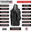 Picture of Concealment Express IWB KYDEX Holster fits Ruger American Full Size | Right | Black