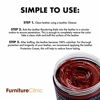 Picture of Furniture Clinic Leather Recoloring Balm - Leather Color Restorer for Furniture, Repair Leather Color on Faded & Scratched Leather Couches - 16 Colors of Leather Repair Cream (Bordeaux)