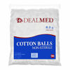 Picture of Dealmed Brand Cotton Balls Non-Sterile Conveniently Packed in Zip-Locked Bag (500/Bag, 8/Case)