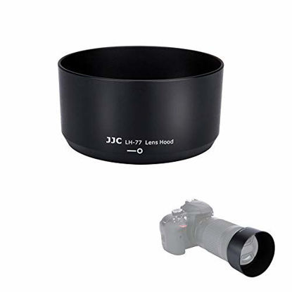 Picture of JJC HB-77 Reversible Dedicated Lens Hood Shade for Nikon AF-P DX Nikkor 70-300mm f/4.5-6.3G ED VR,Nikon AF-P DX Nikkor 70-300mm f/4.5-6.3G ED Lens on Nikon D3500 D3400 D5600 and More