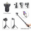 Picture of SOONSUN 3-in-1 Aluminum Telescoping Selfie Stick Waterproof Monopod Pole Handheld Grip with Tripod Stand for GoPro Hero 8, 7, 6, 5, 4, 3, 2, 1, Fusion, Session, AKASO, SJCAM Cameras and Cell Phones