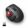 Picture of ELECOM 2.4GHz Wireless Thumb-Operated Compact-Size Trackball Mouse 5-Button Function Smooth Tracking, Less-Noise Precision Optical Gaming Sensor with Semi-Hard Case (M-MT1DRSBK)