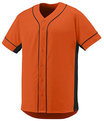 Picture of Augusta Sportswear Men's Slugger Jersey, Orange/Black, XL