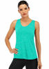 Picture of Fihapyli Workout Tank Tops for Women Sleeveless Yoga Tops for Women Mesh Back Tops Racerback Muscle Tank Tops Workout Tops for Women Backless Gym Tops Running Tank Tops Activewear Tops LightGreen L