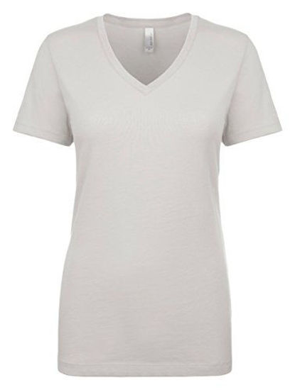 Picture of Next Level Womens Ideal V-Neck Tee (N1540) Silver xs