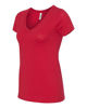 Picture of Next Level Womens Ideal V-Neck Tee (N1540) Red l