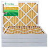 Picture of FilterBuy 22x24x2 MERV 11 Pleated AC Furnace Air Filter, (Pack of 4 Filters), 22x24x2 - Gold