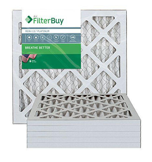 Picture of FilterBuy 12x18x1 MERV 13 Pleated AC Furnace Air Filter, (Pack of 6 Filters), 12x18x1 - Platinum