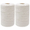 Picture of 400 Meters/1312 Feet Cotton String,12-Ply Natural White String,Bakers Twine for Tying Homemade Meat,Making Sausage,DIY Craft and Gardening Applications