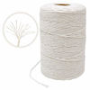 Picture of 400 Meters/1312 Feet Cotton String,12-Ply Natural White String,Bakers Twine for Tying Homemade Meat,Making Sausage,DIY Craft and Gardening Applications