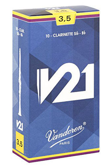 Picture of Vandoren CR8035 Bb Clarinet V21 Reeds Strength 3.5; Box of 10