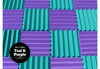 Picture of Soundproofing Acoustic Studio Foam - Purple Color - Wedge Style Panels 12x12x2 Tiles - 4 Pack