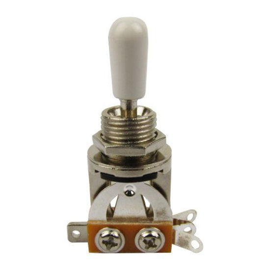 Picture of Musiclily Plastic 3 Way Pickup Selector Toggle Switch for Gibon Epiphone Les Paul Guitar Part, White Tip