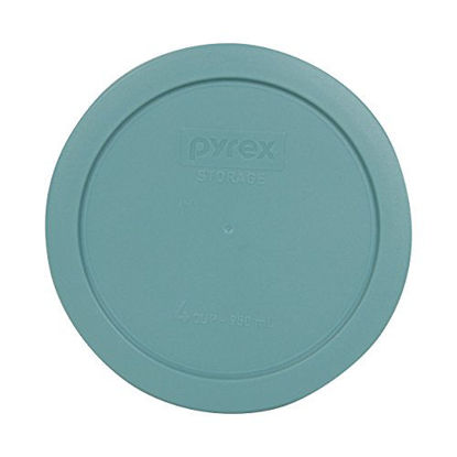 Picture of Pyrex 7201-PC Round 4 Cup Storage Lid for Glass Bowls (1, Turquoise)