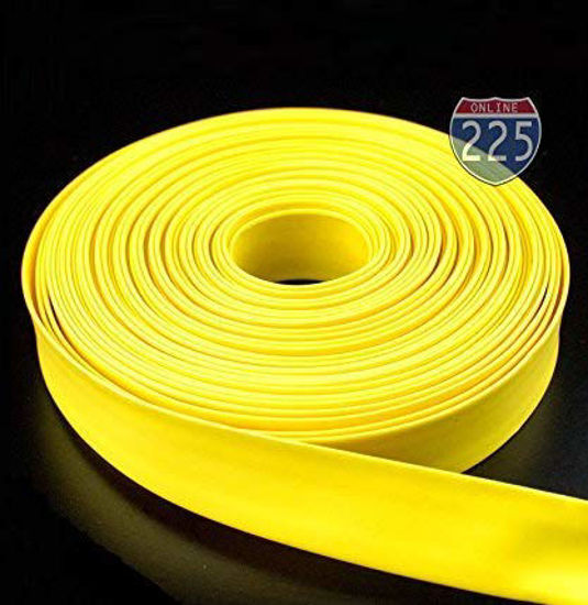 Picture of 50 FT 1" 25mm Polyolefin Yellow Heat Shrink Tubing 2:1 Ratio