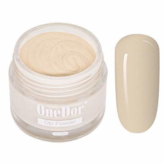 Picture of OneDor Nail Dip Dipping Powder - Acrylic Color Pigment Powders Pro Collection System, 1 Oz. (09 - Nude)