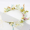 Picture of Pearl Flower Crown Floral Garland Headband Flower Halo Wedding Green by Vivivalue