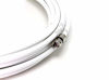 Picture of 75' Feet, White RG6 Coaxial Cable (Coax Cable) - Made in The USA - with Connectors, F81 / RF, Digital Coax - AV, CableTV, Antenna, and Satellite, CL2 Rated, 75 Foot