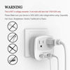 Picture of UK Ireland Scotland Power Adapter Plug, TESSAN Type G Travel Adaptor with 2 USB Charger Ports 2 American Outlets, US to London England British Hong Kong Irish Kenya Dubai Wall Adapter