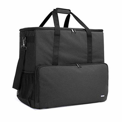 Picture of CURMIO Desktop Computer Travel Bag, Carrying Case for Computer Tower PC Chassis, Keyboard, Cable and Mouse, Bag Only, Black