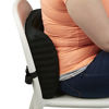 Picture of Mind Reader BACKFOAM-BLK Designed for Lower Back Pain Relief and Posture Training, Rest Cushion, Black