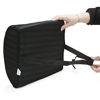 Picture of Mind Reader BACKFOAM-BLK Designed for Lower Back Pain Relief and Posture Training, Rest Cushion, Black