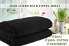 Picture of Cotton Paradise Luxury Hotel & Spa Quality, Absorbent & Soft Decorative Kitchen & Bathroom Turkish Towels (40" x 80" Bath Sheet, Coal Black)