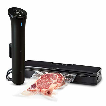 Picture of Anova Culinary | Sous Vide Precision Cooker Nano (750 Watts) & Vacuum Sealer Accessory | Bundle | Anova App Included