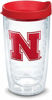 Picture of Tervis Nebraska Cornhuskers Logo Tumbler with Emblem and Red Lid 16oz, Clear