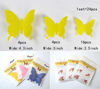 Picture of 24pcs 3D Butterfly Removable Mural Stickers Wall Stickers Decal for Home and Room Decoration (Yellow)