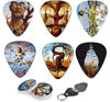 Picture of Surreal Art Guitar Picks 12 Pack W/Tin Box & Picks Holder. Celluloid Medium Artworks Inspired By Salvador Dali Best Stocking Stuffer For Guitar Player - Limited Time Deal